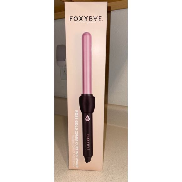 FoxyBae Rose Gold & Black 25mm Curling Wand BRAND NEW in BOX!! - Picture 3 of 4
